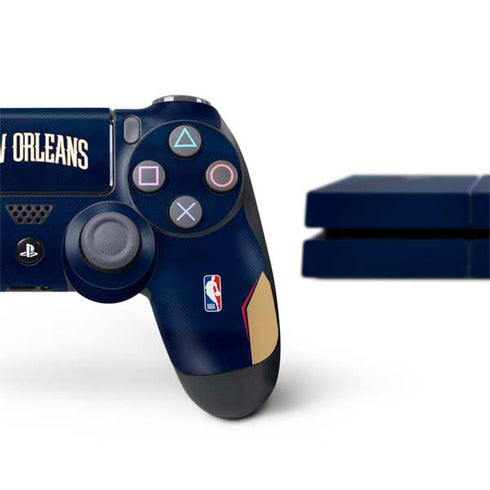 NBA New Orleans Pelicans Jersey PS4 Console and Controller Bundle Skin