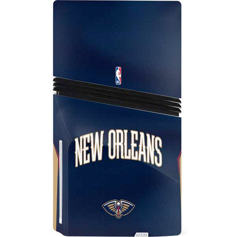 NBA New Orleans Pelicans Jersey PS5 Pro Disk Console Skin