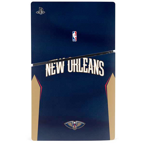 NBA New Orleans Pelicans Jersey PS5 Slim Disk Console Skin