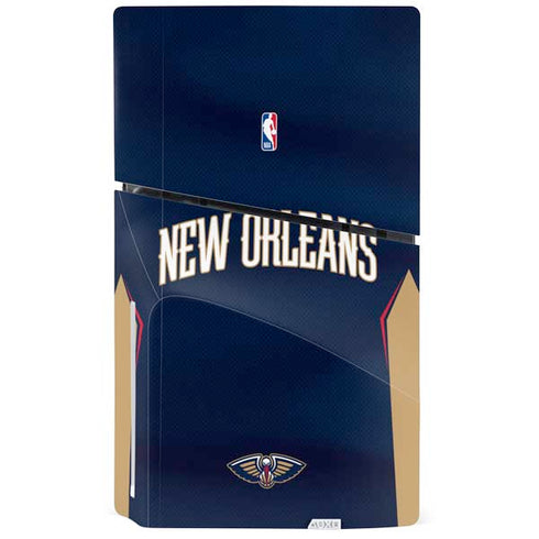 NBA New Orleans Pelicans Jersey PS5 Slim Disk Console Skin
