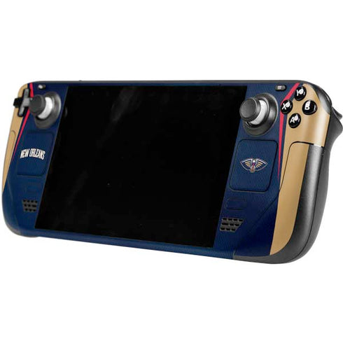 NBA New Orleans Pelicans Jersey Steam Deck Handheld Gaming Computer OLED Skin