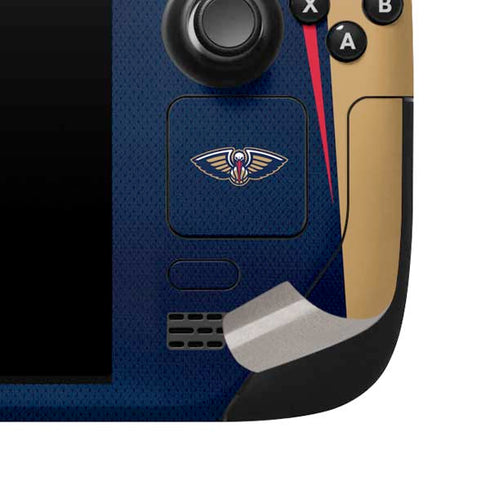NBA New Orleans Pelicans Jersey Steam Deck Handheld Gaming Computer Skin