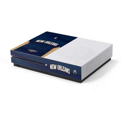 NBA New Orleans Pelicans Jersey Xbox One S Console Skin