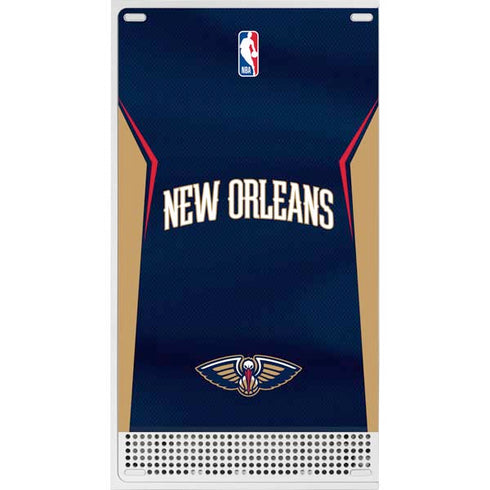 NBA New Orleans Pelicans Jersey Xbox Series S Console Skin