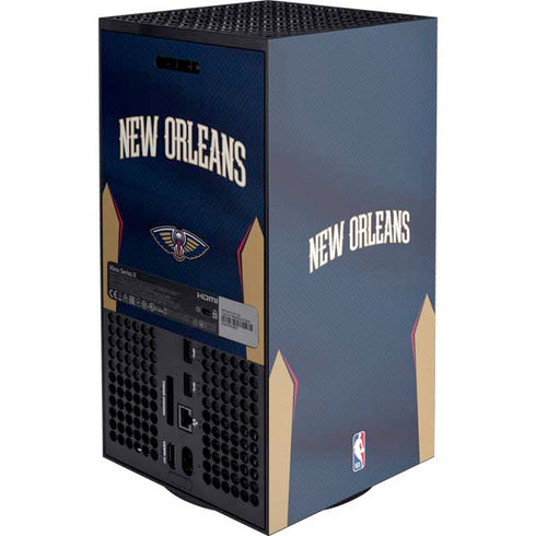NBA New Orleans Pelicans Jersey Xbox Series X Console Skin