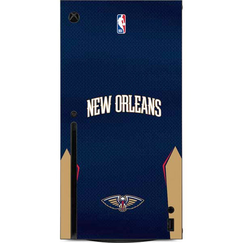 NBA New Orleans Pelicans Jersey Xbox Series X Console Skin
