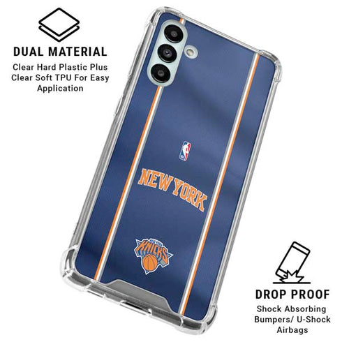 NBA New York Knicks Jersey Galaxy A13 5G Clear Case