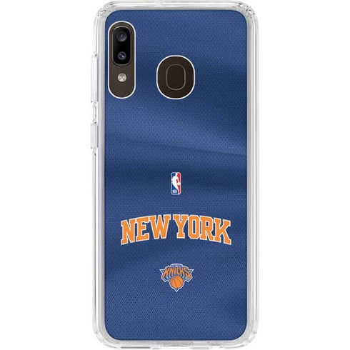 NBA New York Knicks Jersey Galaxy A20 Clear Case