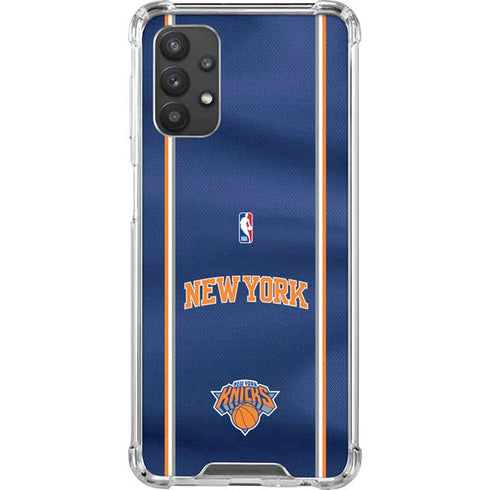NBA New York Knicks Jersey Galaxy A32 5G Clear Case