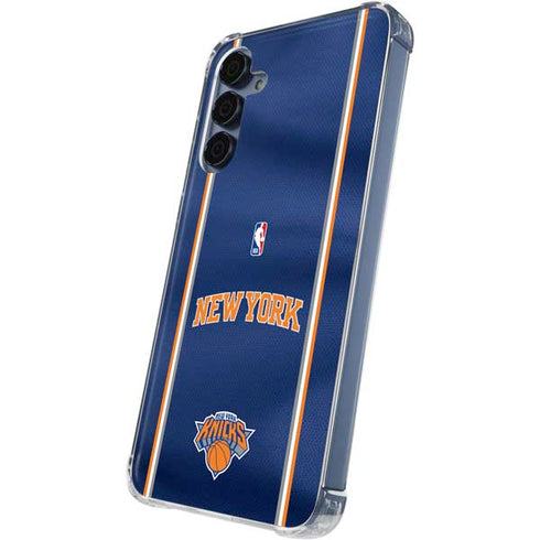 NBA New York Knicks Jersey Galaxy A35 5G Clear Case
