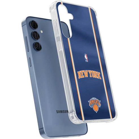 NBA New York Knicks Jersey Galaxy A35 5G Clear Case