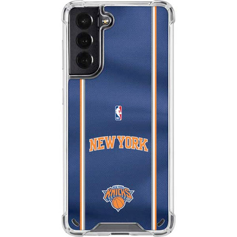 NBA New York Knicks Jersey Galaxy S21 5G Clear Case