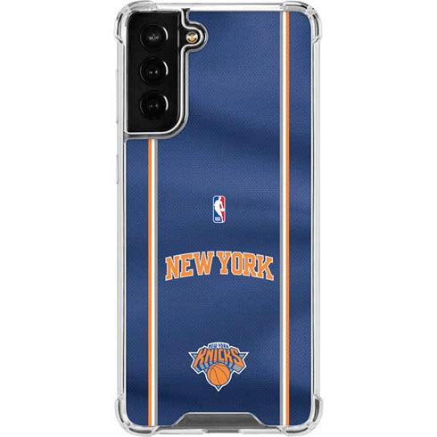 NBA New York Knicks Jersey Galaxy S21 FE Clear Case