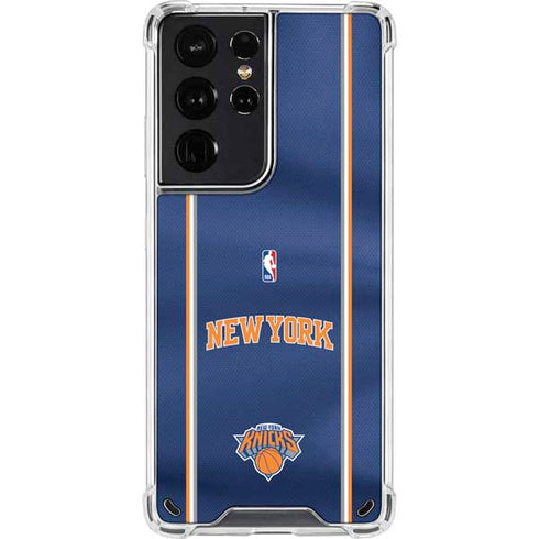 NBA New York Knicks Jersey Galaxy S21 Ultra 5G Clear Case
