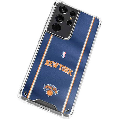 NBA New York Knicks Jersey Galaxy S21 Ultra 5G Clear Case