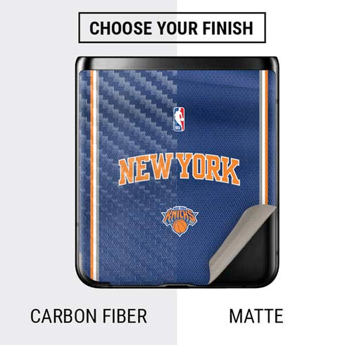 NBA New York Knicks Jersey Galaxy Z Flip Skin