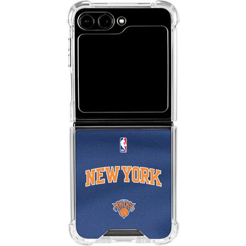 NBA New York Knicks Jersey Galaxy Z Flip5 5G Clear Case