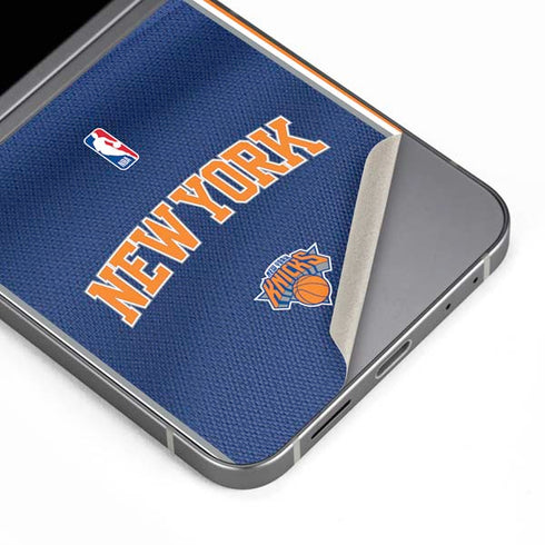 NBA New York Knicks Jersey Galaxy Z Flip6 Skin