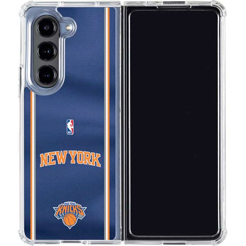 NBA New York Knicks Jersey Galaxy Z Fold5 5G Clear Case