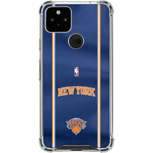 NBA New York Knicks Jersey Google Pixel 5a 5G Clear Case