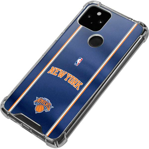 NBA New York Knicks Jersey Google Pixel 5a 5G Clear Case