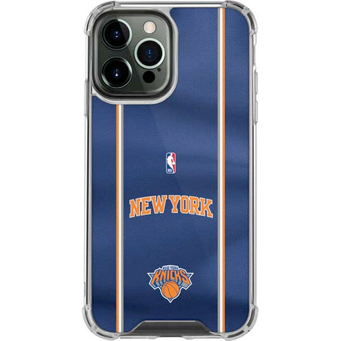 NBA New York Knicks Jersey iPhone 13 Pro Max Clear Case