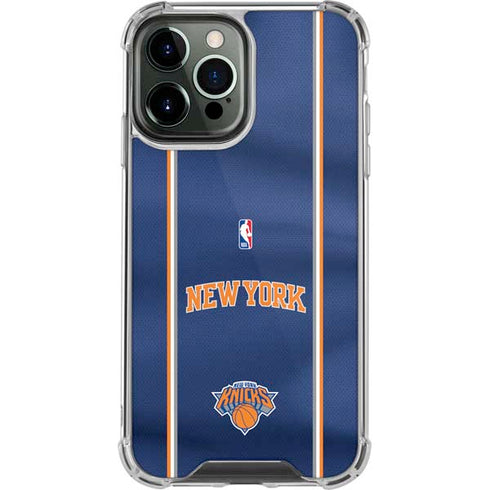 NBA New York Knicks Jersey iPhone 14 Pro Max Clear Case