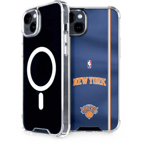 NBA New York Knicks Jersey iPhone 15 MagSafe Case
