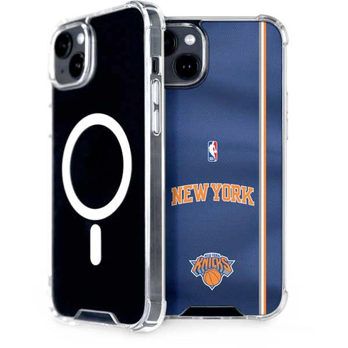 NBA New York Knicks Jersey iPhone 15 Plus MagSafe Case