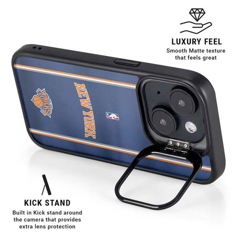 NBA New York Knicks Jersey iPhone 16 Kickstand Case