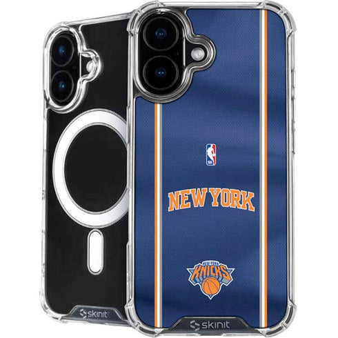 NBA New York Knicks Jersey iPhone 16 Plus MagSafe Case