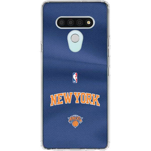 NBA New York Knicks Jersey LG Stylo 6 Clear Case