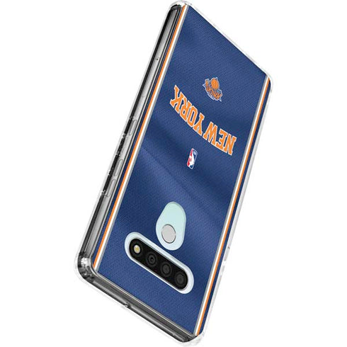 NBA New York Knicks Jersey LG Stylo 6 Clear Case