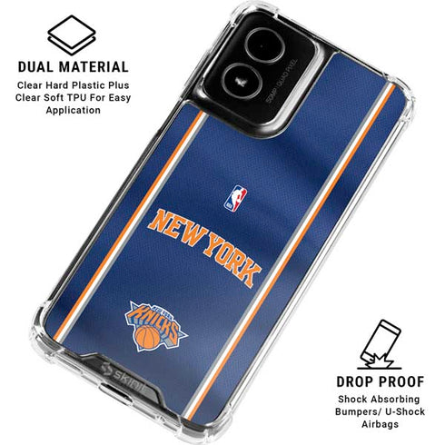 NBA New York Knicks Jersey Moto G Power 5G (2024) Clear Case