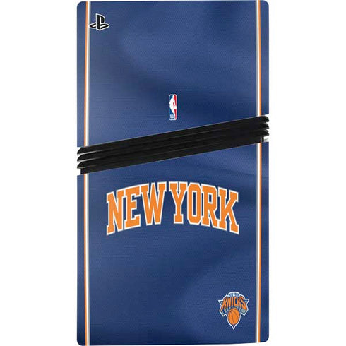 NBA New York Knicks Jersey PS5 Pro Disk Console Skin