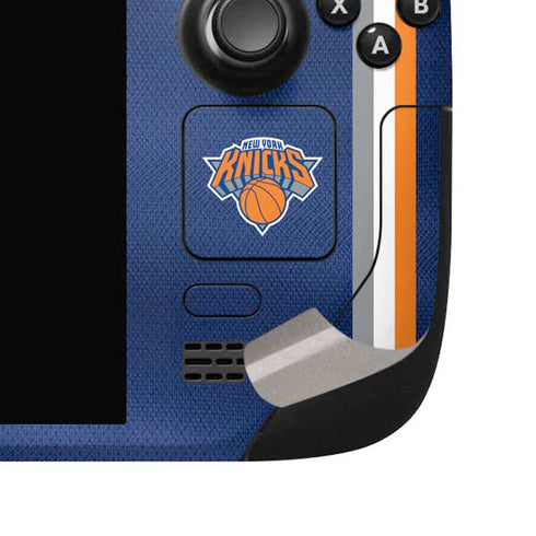NBA New York Knicks Jersey Steam Deck Handheld Gaming Computer OLED Skin