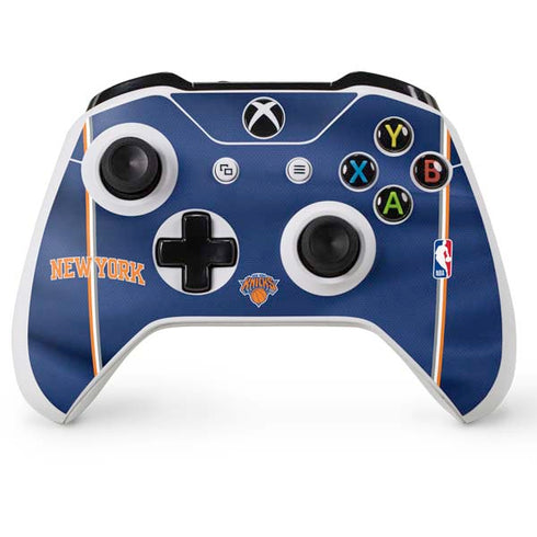 NBA New York Knicks Jersey Xbox One S Console and Controller Bundle Skin