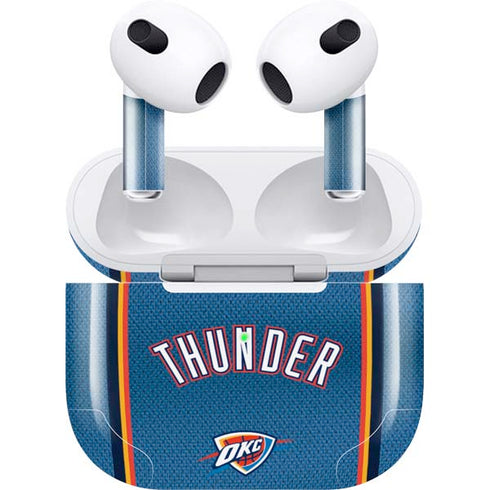 NBA Oklahoma City Thunder Jersey Apple AirPods (3rd Gen 2021) Skin