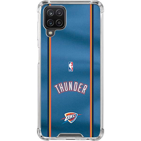 NBA Oklahoma City Thunder Jersey Galaxy A12 Clear Case