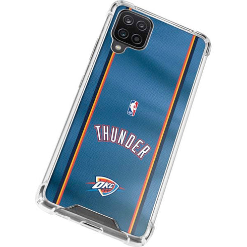 NBA Oklahoma City Thunder Jersey Galaxy A12 Clear Case