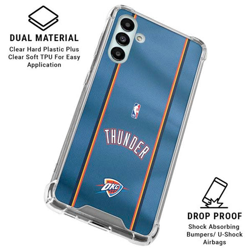 NBA Oklahoma City Thunder Jersey Galaxy A13 5G Clear Case