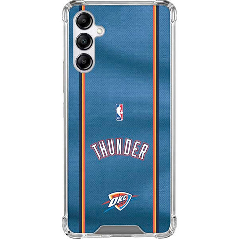 NBA Oklahoma City Thunder Jersey Galaxy A14 5G Clear Case