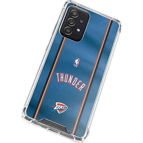 NBA Oklahoma City Thunder Jersey Galaxy A52 5G Clear Case