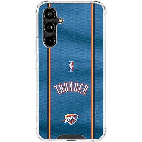 NBA Oklahoma City Thunder Jersey Galaxy A54 5G Clear Case
