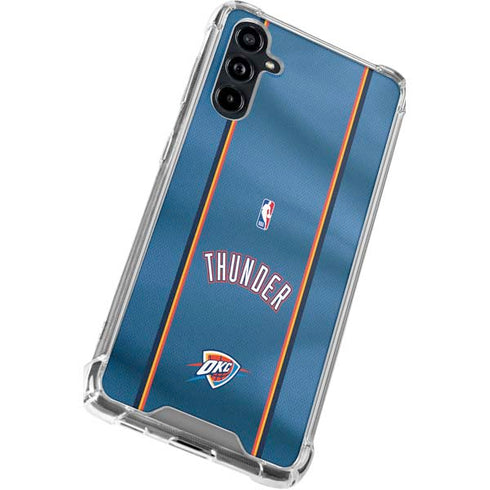 NBA Oklahoma City Thunder Jersey Galaxy A54 5G Clear Case