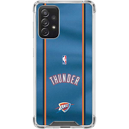 NBA Oklahoma City Thunder Jersey Galaxy A72 5G Clear Case