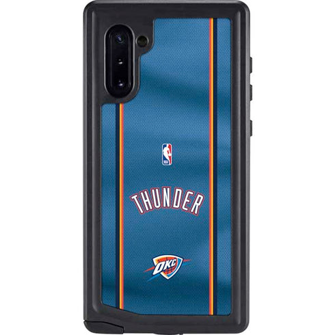 NBA Oklahoma City Thunder Jersey Galaxy Note 10 Waterproof Case