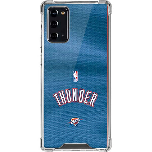 NBA Oklahoma City Thunder Jersey Galaxy Note20 5G Clear Case