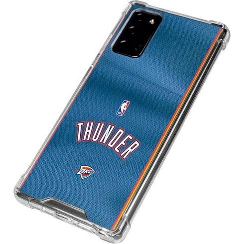 NBA Oklahoma City Thunder Jersey Galaxy Note20 5G Clear Case