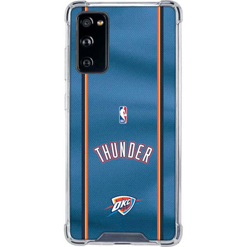 NBA Oklahoma City Thunder Jersey Galaxy S20 FE Clear Case